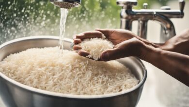 como lavar el arroz