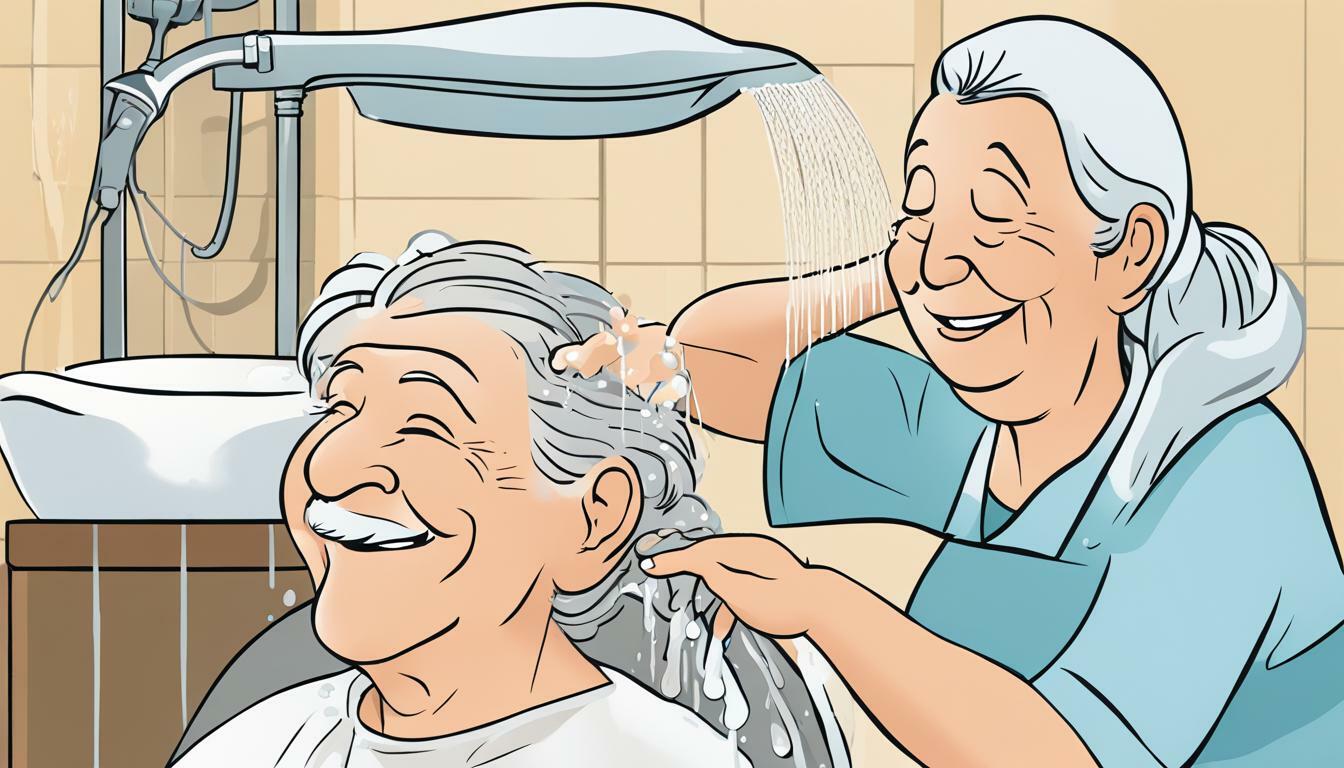 como lavar el pelo a una persona mayor en casa