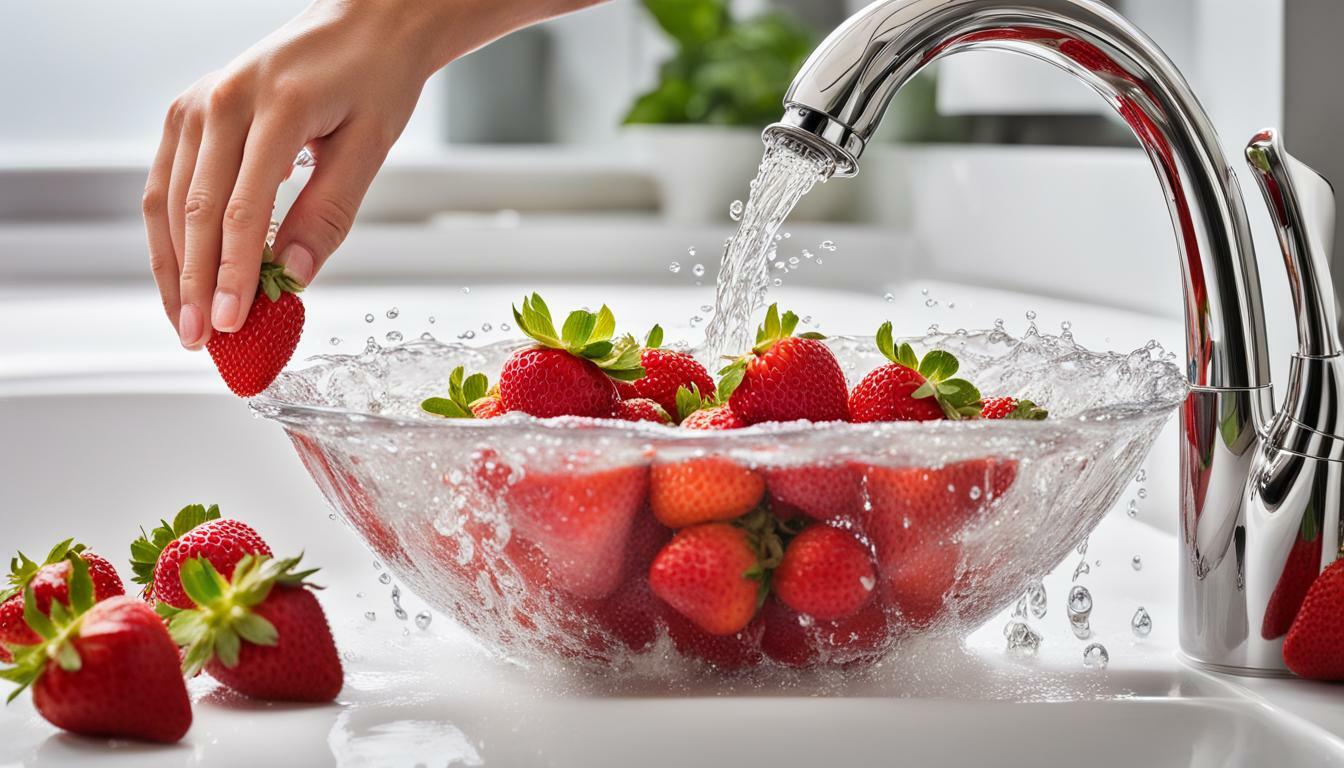 como lavar fresas