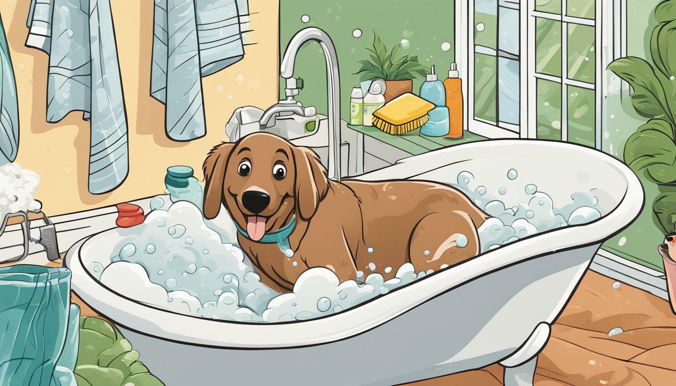 como lavar un perro en casa