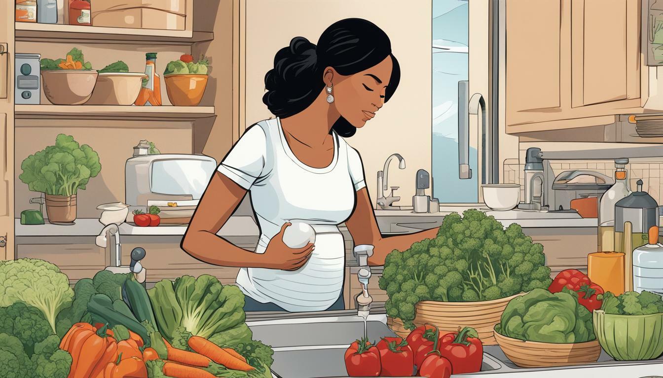 como lavar verduras embarazo