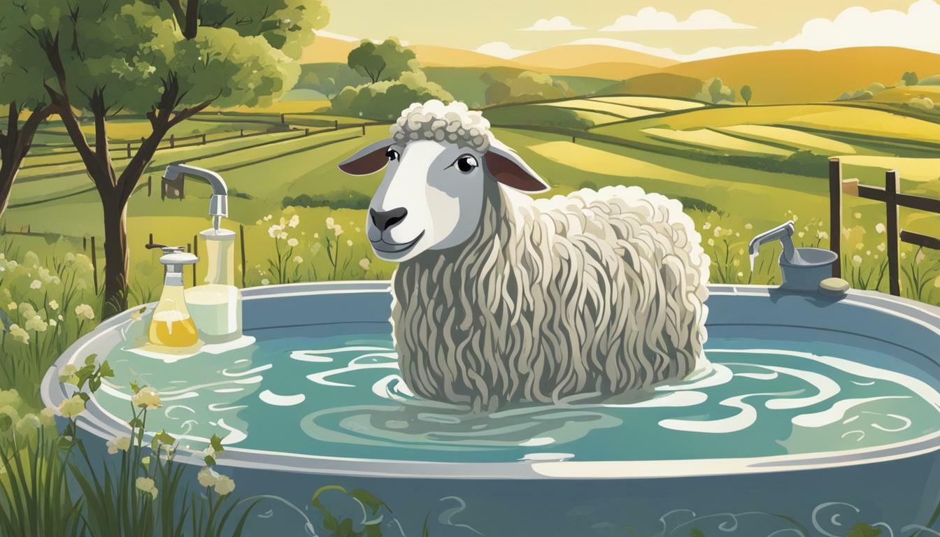 como lavar lana de oveja