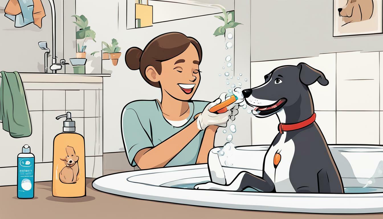 como lavar los dientes a un perro