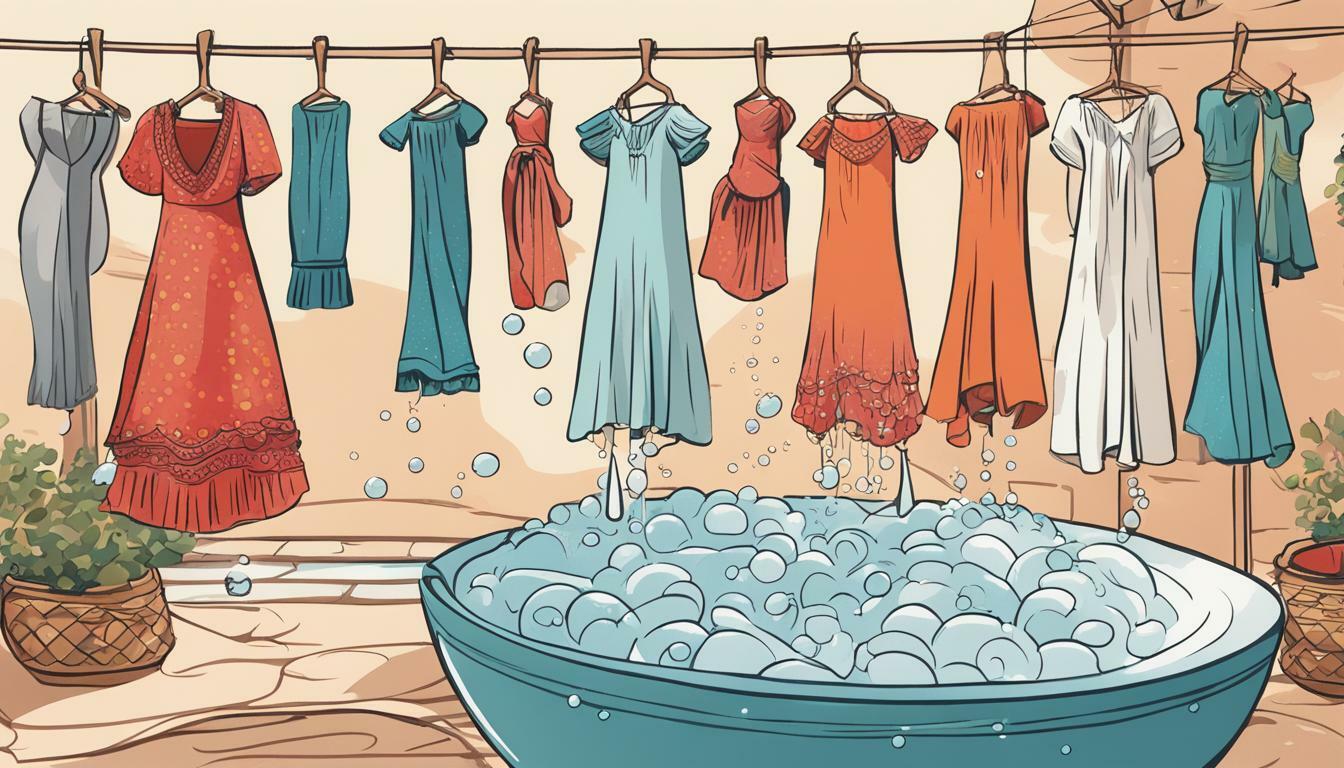 como lavar un traje de flamenca
