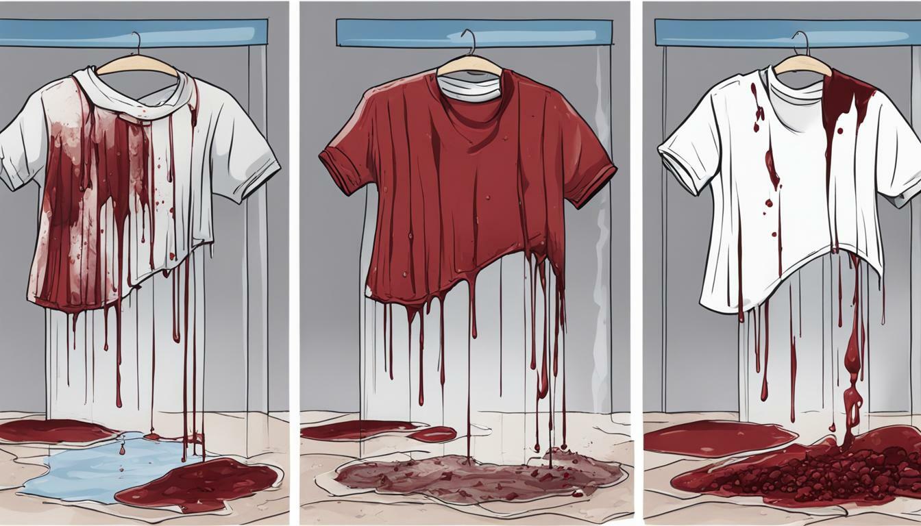 how to remove dried blood stains from clothes