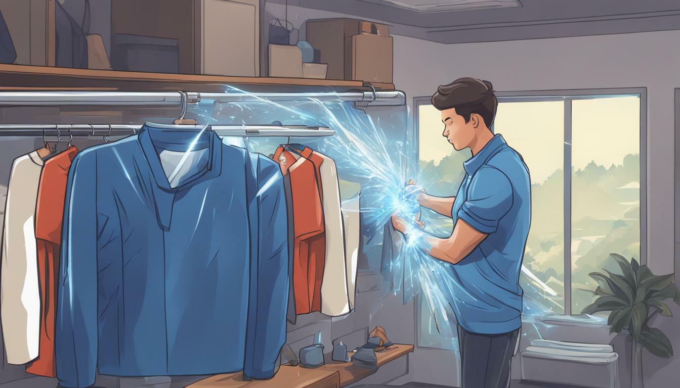 how to remove the electricity from the unwashed clothes