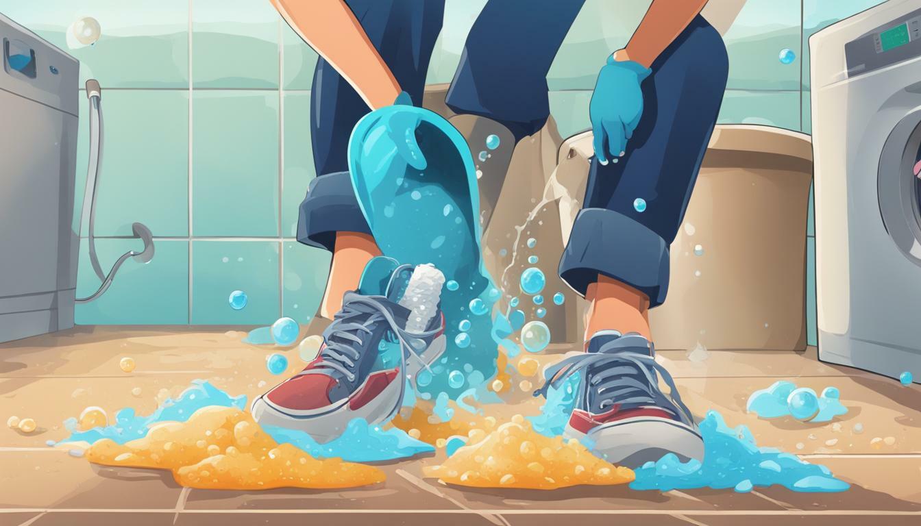 how to wash washing sneakers