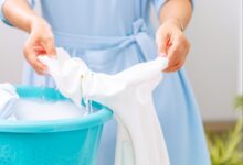wash a dress with hand
