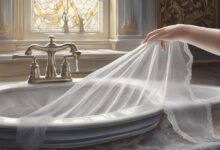Cómo lavar un velo de novia