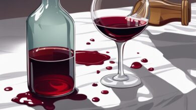 como quitar manchas de vino tinto con vinagre