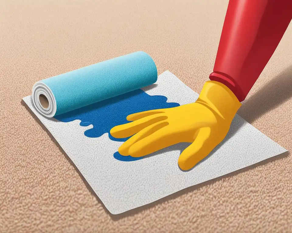 como quitar manchas de pintura en la alfombra