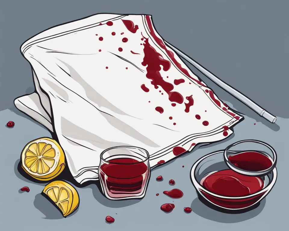 como quitar manchas de sangre de menstruacián seca en ropa blanca